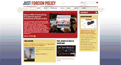 Desktop Screenshot of justforeignpolicy.org